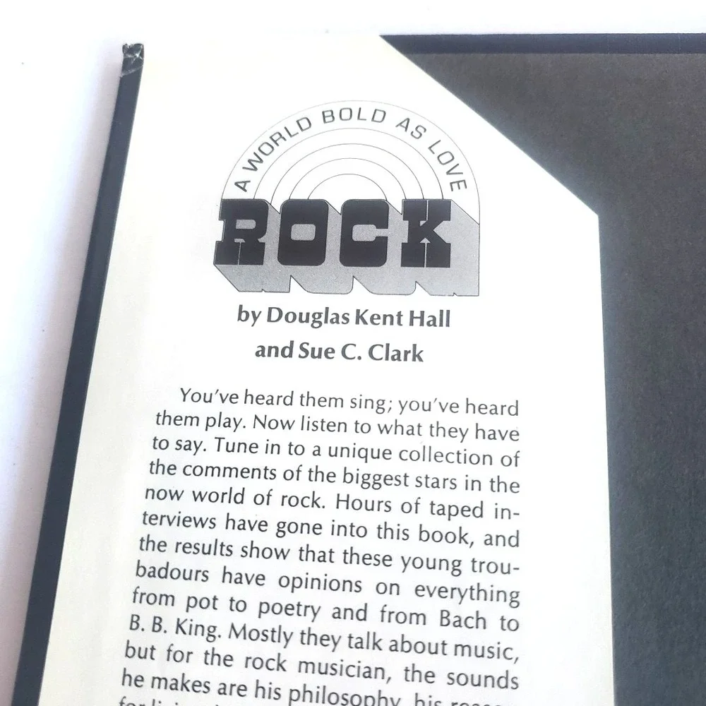 Rare Rock A World Bold as Love Douglas Kent‎ Hall Sue Clark HC1970 Hendrix cover